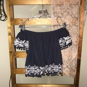 Francesca’s off the shoulder top